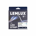 LED riba, 5m rulli, 12Vdc, 7W/m, COB NANO 400LED/m, 700lm, soe valge 3000K, 3mm, IP20, 180&deg;.