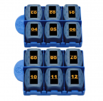 Pistikupesa-t&uuml;&uuml;pi kaugjuhtimispuldi komplekt, ID# 1-12