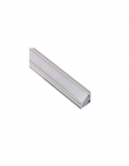 Alumiiniumprofiil valge kattega LED ribale, anodeeritud, nurk 30/60&deg; TRI-LINE MINI, 3m