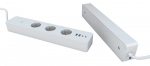 Nutikas pikendusjuhe, 3680 W, energia m&otilde;&otilde;tmine, USB A + USB C, TUYA / Smart Life, WOOX