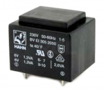 Trafo 230V/6V 500mA 3VA Hahn, RoHS