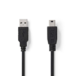 USB 2.0 kaabel | A pesa - Mini 5-pin pesa | 2,0 m | Must