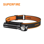 2-in-1 pealamp Superfire TH04-S, 10 W, 1000 lm, USB-C, IP43, 3400 mAh