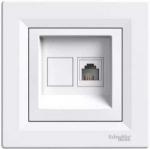 Asfora - &uuml;ksik Andmepesa - RJ45 kat.5e UTP valge, Schneider Electric