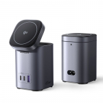 Laualaadija Nexode GaN 65W USB-A + 2xUSB-C koos juhtmevaba Qi2 laadimisega 15W