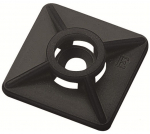 Kaablisideme liimankur 27x27mm 80N, must (100 tk)