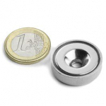 Magnet kinnituskohaga &Oslash;25x5.5mm NdFeB N38