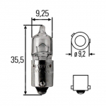 Autolamp 12V, 6W, BAX9s