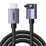 HDMI-HDMI kaabel (nurga all) 2 m (HDMI 2.1 8K@60Hz 48 Gbps) must HD188 UGREEN