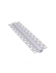 Alumiiniumprofiil valge kattega LED ribale, anodeeritud, s&uuml;vistatav, arhitektuurne, lagedele/seintele, DEOLINE P, 3m