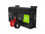 Green Cell Power Inverter PRO 12V kuni 230V 1000W/2000W Puhas siinuslaine PRO
