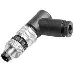 M8 isane, 0,14-0,5 mm&sup2;, 3,5 - 5 mm, pin4, nurgaga, IP67