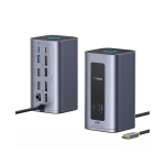 Dokkimisjaam 12-in-1 USB-C-pistik &ndash; 2xHDMI/DisplayPort, USB-C/PD, USB 3.0, RJ45, USB-C, Nomos Air, Mac, BASEUS