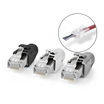 RJ45 l&auml;biv &uuml;hendus CAT7 FTP &uuml;he- ja mitmesooneliste kaablite jaoks (10 tk)