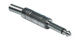 Pistik 6.3mm mono  met.