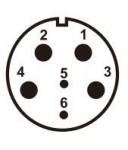 Pistikupesa, isane, kaabli jaoks SP21 6p. v&auml;liskeere WEIPU