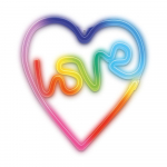 Dekoratiivne valgusti Neon LED RGB LOVE IN HEART FLRN02 + RC Forever Light