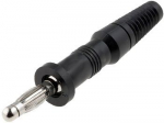 Pistik 4 mm, 60V, 10A, must