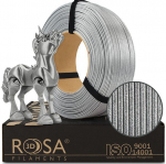 Filament PLA Galaxy Briliant Silver 1.75mm 1kg j&auml;relt&auml;ide Rosa3D