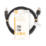 Printeri kaabel USB 2.0 A pesa - USB B pesa 480 Mbps 2m, must