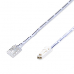 LED ribade COB pistik, 8mm ribale, l&auml;bipaistev, 50cm juhtmega ja L813 pistikuga