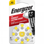 Tsink-&otilde;hk aku AC10E (V10, HA10, PR70, 7005ZD) kuuldeaparaadi jaoks 1.45V Energizer 8tk blisteris