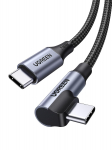 Kaabel USB-C &ndash; USB-C, nurgaga, 1 m, 240 W, L536, UGREEN