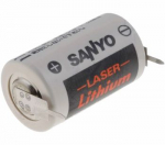 Liitiumpatarei 1/2AA CR14250 3V 900mAh 14,5x25mm FDK/Sanyo 2pin