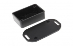 Plastik korpus 50x35x20mm, must, montaaž jalad, HAMMOND