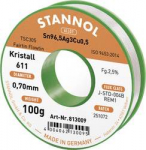 Jootetina Sn96.5Ag3Cu0.5 0.7mm 100g  Stannol r&auml;bustiga