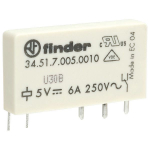 Relee 5VDC, 6A, 1CO, Finder