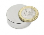 Magnet &Oslash;30x10 mm, &uuml;mmargune, NdFeB, N45