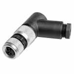 M8 emas, 0,14-0,5 mm&sup2;, 3,5 - 5 mm, pin4, nurgapealne, IP67