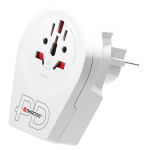 Reisiadapter: USB + USB-C 20W SKROSS: Maailmast Euroopasse 250V 16A koos USB + USB-C 20W SKROSS