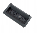 INBOX m&ouml;&ouml;bli pistikupesa, 2 x Schuko, 1x USB, 1x USB-C, HDMI, RJ45 3m must