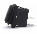 Kangl&uuml;liti; ON-OFF, fikseeritud, 2-pinniline. 6A/250Vac, veekindel, juodas