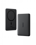 LiPo PowerBank 5000 mAh 20 W juhtmeta Qi-laadija (15 W), Magsafe-&uuml;hendusega, must, &uuml;lipeen PicoGo AM41 BASEUS