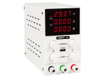 Laboratooriumi toiteallikas 0-30V 0-10A, valge