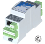 I/O module with Modbus TCP/IP (with built in Modbus Gateway to RS485) or BACnet IP communication- 8DI