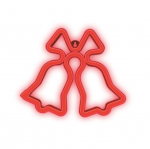 Dekoratiivsed Neon LED J&Otilde;ULUKELLAD, punased, FLNE17, Forever Light