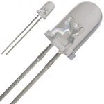 LED diood 2,9...3,6 V, &Oslash;5mm, soe valge