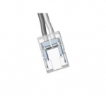 LED riba COB kondiitori, ribad-juhe, 8mm, transperent, 15cm juhe