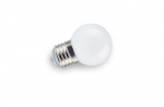 Lamp E27, 230V, G45, 1W, 3000K soe, 80lm, plast, LEDOM