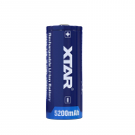 Laetav aku 26650 5200 mAh 3,6 V XTAR kaitstud PCM