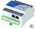 I/O module with Modbus TCP/IP (with built in Modbus Gateway to RS485) or BACnet IP communication- 5DI, 5UI, 4AO, 4DO