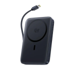 LiPo PowerBank 10000 mAh 45 W koos USB-C-kaabliga, juhtmeta Qi 2.2 laadija (25 W), &uuml;hilduv Magsafe Black PicoGo AM61-ga, BASEUS