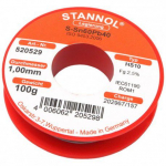 Jootetraat SN60/PB40 1,00mm 100g r&auml;bustiga Stannol