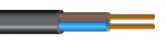 Kaabel must OMYp 2x0.5mm&sup2;  (mitmekiuline, lame) H03VVH2-F 2x0.5 RoHS