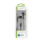 Juhtmega k&otilde;rvaklapid 3,5 mm pistikuga, mustad