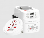 Reisiadapter: EL/FR/USA/UK/AU; pistikud UK/EU/FR/USA/IT/AU 100250V AC 7A; USB 45W SKROSS